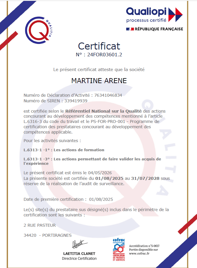 Qualiopi sur formation et VAE